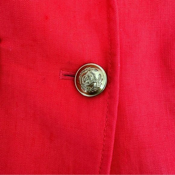J.CREW RHODES BLAZER Size 8 Fiery Sunset IN LINEN E9766 - Picture 7 of 16